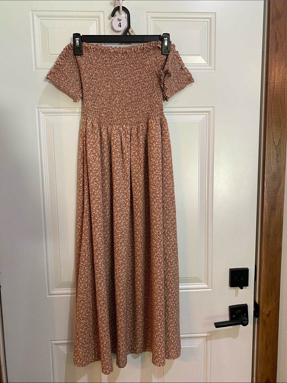 Blush & Day  Floral Smocked Midi Dress - Picture 3 of 7